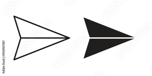 Send icon Symbol for App and Web UI Design Vectors