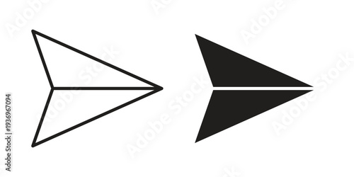 Send icon Symbol for App and Web UI Design Vectors