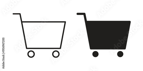 Shopping basket icon Symbol for App and Web UI Design Vectors