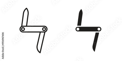 Swiss Knife icon Symbol for App and Web UI Design Vectors