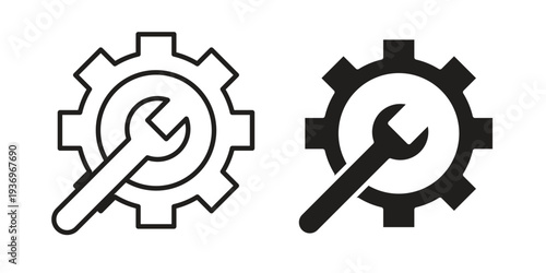 Technical support icon Symbol for App and Web UI Design Vectors