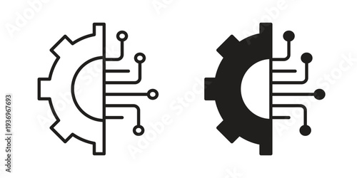 Technology icon Symbol for App and Web UI Design Vectors