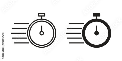Time fast icon Symbol for App and Web UI Design Vectors