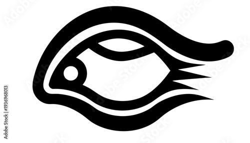Human Eyelid Black Silhouette PNG, Eye Anatomy Icon, Transparent BG