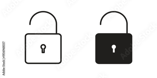 Unblocked icon Symbol for App and Web UI Design Vectors