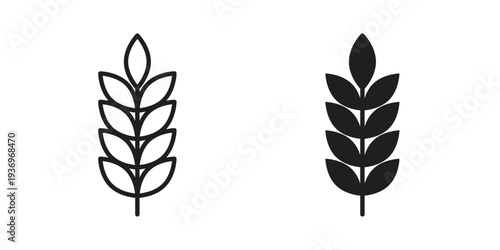 Wheat icon Symbol for App and Web UI Design Vectors