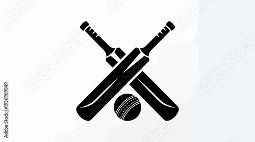 Cricket Ball and Bat Vector Illustrations | Dynamic Sports Icons | Striking Action Designs | Professional Cricket Equipment Vector Art for Matches, Logos, and Creative Sports Graphics
