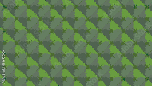 Seamless green and brown camouflage fabric pattern with leafy military texture for army style textile design