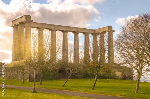 National Monument on Calton Hill in Edinburgh, Scotland