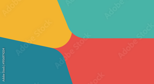 Colorful Abstract Shapes Background Design.