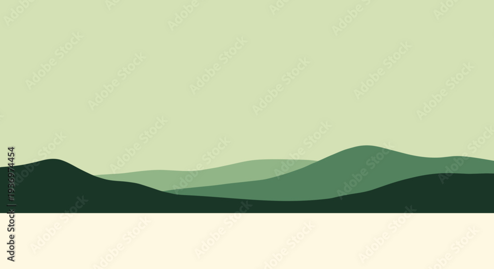 Obraz premium Mountain Landscape with Rolling Hills.