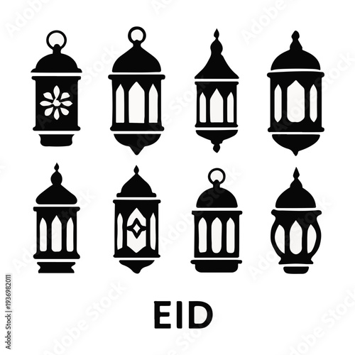 Set of vector building icons with architectural and travel symbols