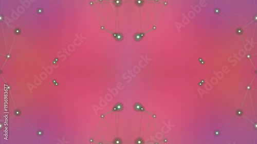 Pink Background with Small White Dots Animation.