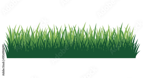 Green Grass Illustration with Vibrant Blades.