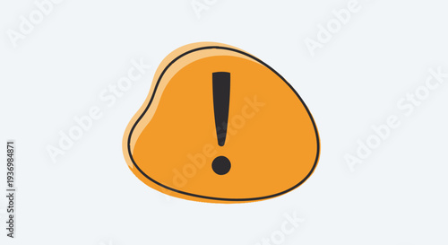 Orange Exclamation Mark Alert Symbol.