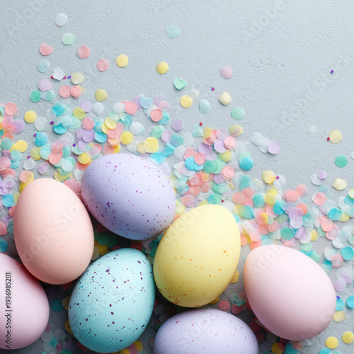 Happy Easter Eggs Party Celebration Concept