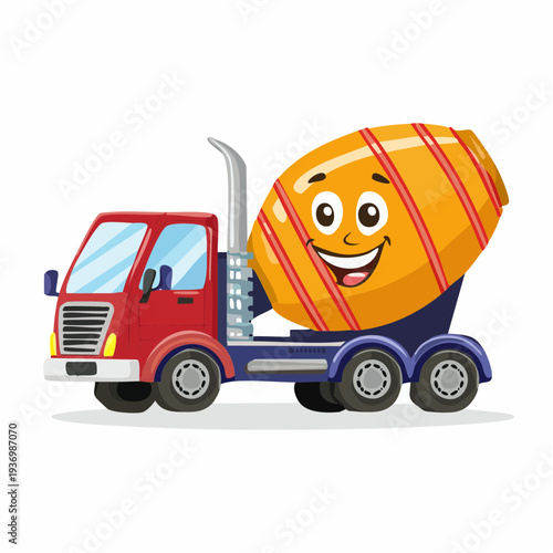 cartoon truck with a truck