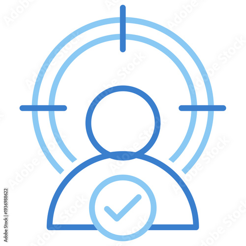 Target Audience Dual Tone Outline Icon