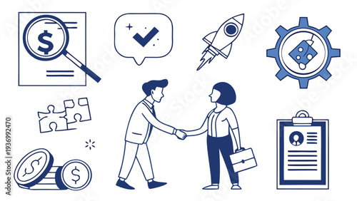 Human Resources & Team Management Icons