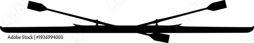 Vector oar and boat oars icon