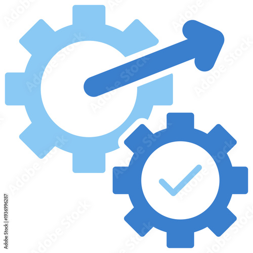 Workflow Dual Tone Glyph Icon