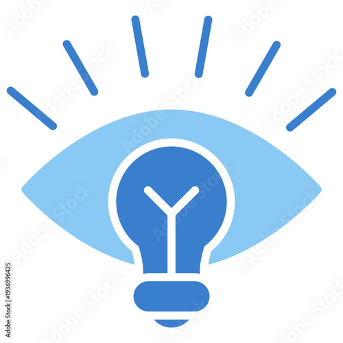 Vision Dual Tone Glyph Icon