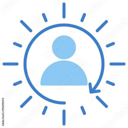 Confidence Dual Tone Glyph Icon