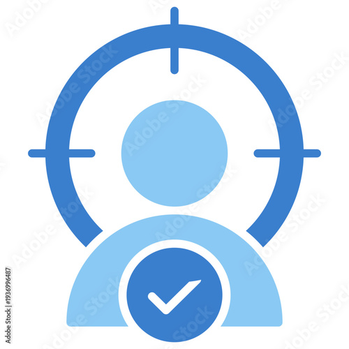 Target Audience Dual Tone Glyph Icon