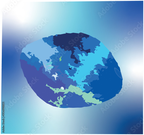 Planet Blue - Vector Illustration
