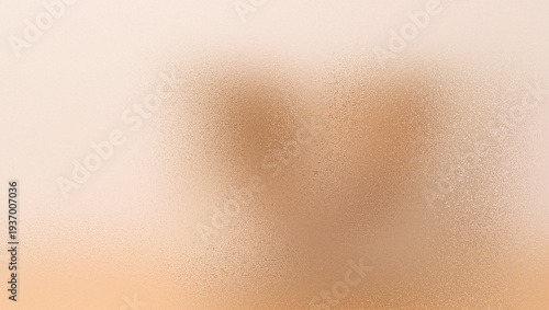 a brown powder particle on beige background