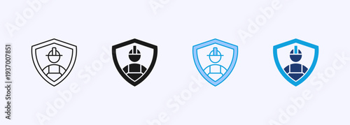 Protection Icon Set Multistyle Various Collection Element For Design