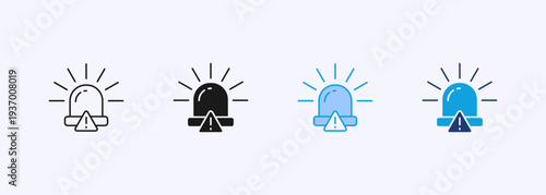 Emergency Icon Set Multistyle Various Collection Element For Design