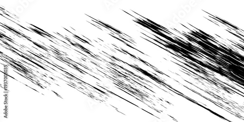 Grunge tire tracks, wheel braking marks. Truck, car or motorcycle tread pattern silhouettes. Auto race, motorsport, speed racing design element. Vector illustration