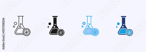 Chemicals Icon Set Multistyle Various Collection Element For Design