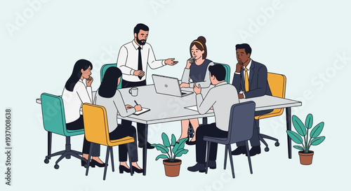 Business Team Meeting Discussion Collaboration Office.