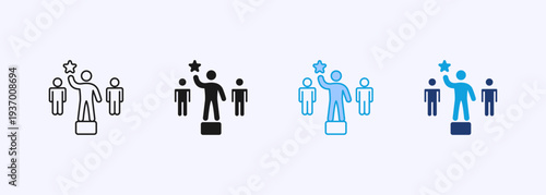 Leadership Icon Set Multistyle Various Collection Element For Design
