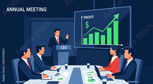 Business Annual Meeting Presentation of Profit Growth.