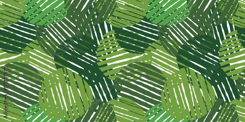 有機的な手描き風抽象パターン