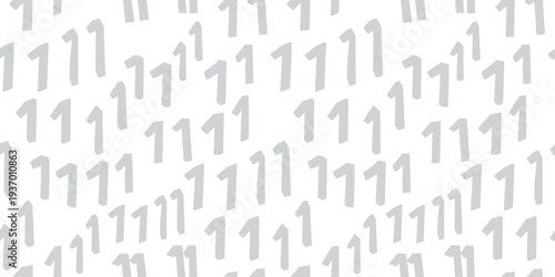 モダンな手描き数字パターンの背景素材