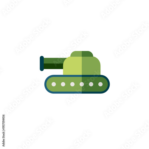 Tank icon for heavy combat vehicle and battlefield defense system.
