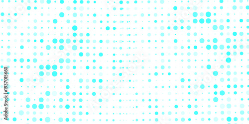 Light BLUE vector banner with circles, spheres. Abstract spots. Background of Art bubbles in halftone style with colored gradient.