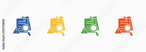 Investigation Icon Set Color Multiple Style Collection Element For Design