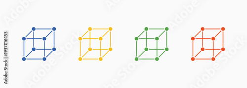 Structure Icon Set Color Multiple Style Collection Element For Design