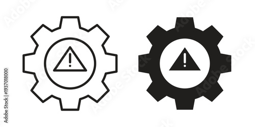 System error icon vector illustrations. vector glyph flat icons