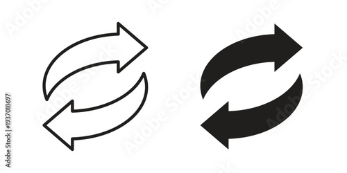 Transfer arrows icon vector illustrations. vector glyph flat icons