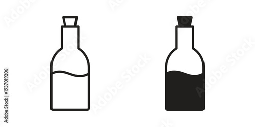 Vinegar icon vector illustrations. vector glyph flat icons