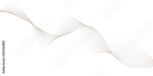 Abstract background wave lines flowing smooth curve shape mesh technology futuristic concept.