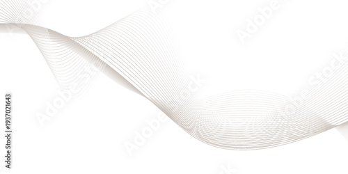 Abstract background wave lines flowing smooth curve shape mesh technology futuristic concept