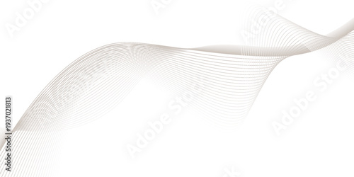 Abstract background wave lines flowing smooth curve shape mesh technology futuristic concept
