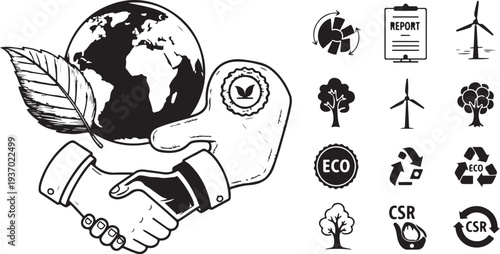 Eco Friendly Business Partnership for a Sustainable Future Together